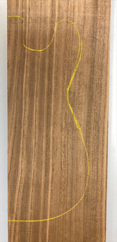 Body Paulownia, 2-pcs., Choco, 1155x204x49mm Unique Pieces #009